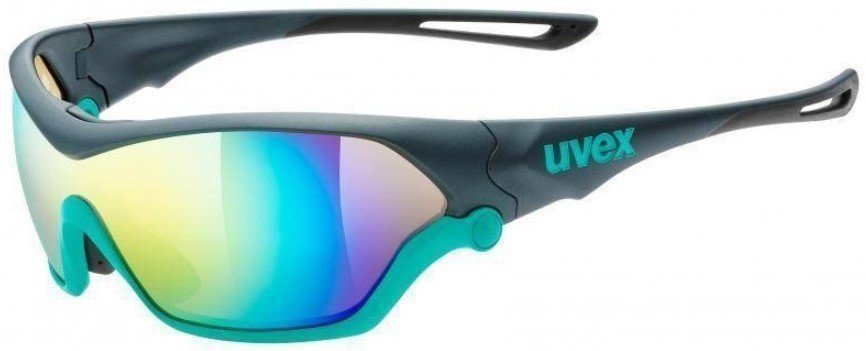 Lunettes vélo UVEX Sportstyle 705 Grey Mat Turquoise S3 S1 S0