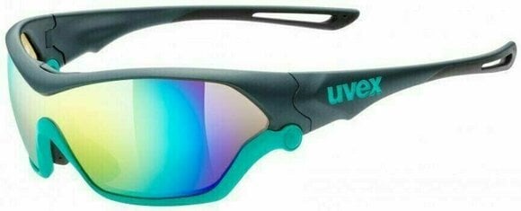Cycling Glasses UVEX Sportstyle 705 Grey Mat Turquoise S3 S1 S0 - 1