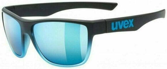 Спортни очила UVEX LGL 41 Black Blue Mat/Mirror Blue - 1