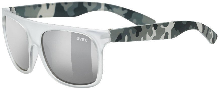Ochelari de stil de viață UVEX Sportstyle 511 White Transparent Camo/Litemirror Silver Ochelari de stil de viață