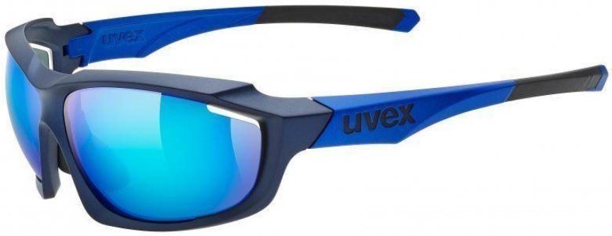 Cycling Glasses UVEX Sportstyle 710 Blue Mat Metallic S3