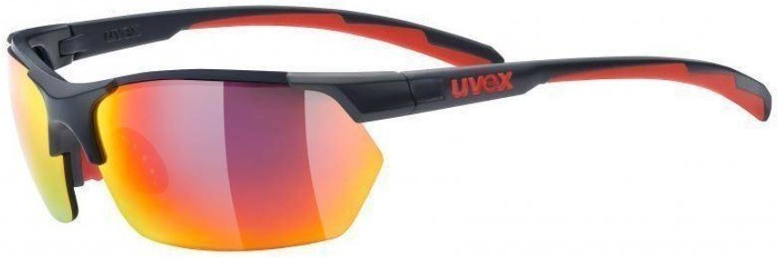 Колоездене очила UVEX Sportstyle 114 Grey Red Mat/Litemirror Orange/Litemirror Red/Clear Колоездене очила