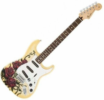 Електрическа китара Signature Fender Special Edition David Lozeau Art Strat RW Rose Tattoo