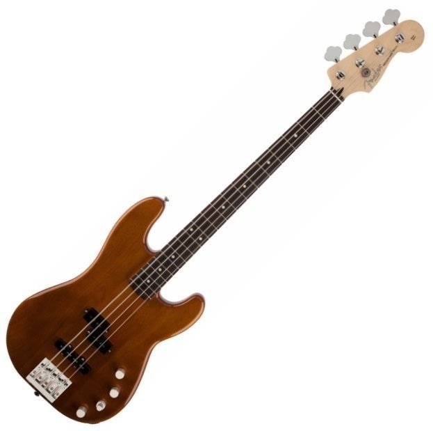 Elektrische basgitaar Fender Deluxe Active Precision Bass Okoume RW Natural