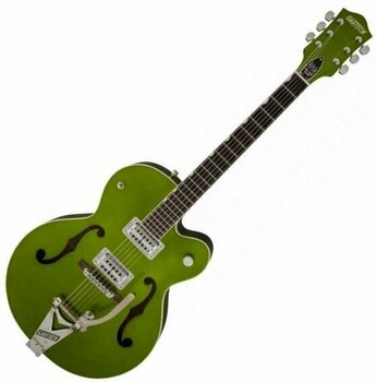 Semi-Acoustic Guitar Gretsch G6120SH Brian Setzer Hot Rod Ebony Green Sparkle