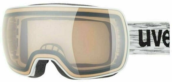 Óculos de esqui UVEX Compact V White Variomatic/Silver Mirror 19/20 - 1
