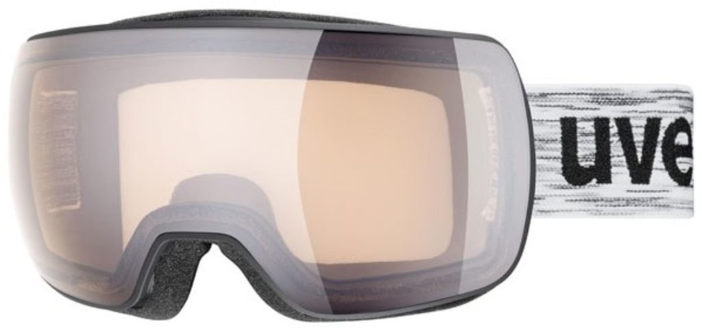 Lyžařské brýle UVEX Compact V Black Mat Variomatic Silver Mirror 19/20