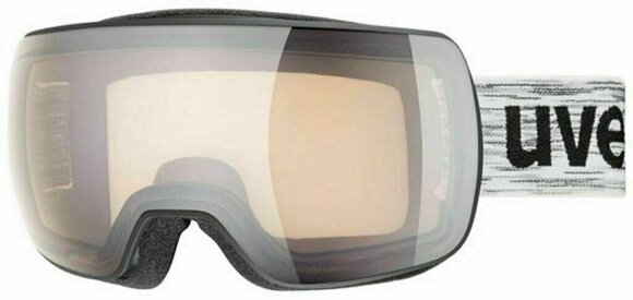 Ski Brillen UVEX Compact V Black Mat Variomatic Silver Mirror 19/20 - 1