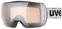 Smučarska očala UVEX Compact V Black Mat Variomatic Silver Mirror 19/20