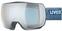 Smučarska očala UVEX Compact FM Matte Navy/Mirror Silver Smučarska očala (Rabljeno)