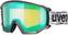 Ski-bril UVEX Athletic FM Matte Black/Mirror Green Ski-bril