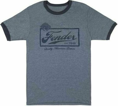 T-Shirt Fender T-Shirt Beer Label Blue M - 1