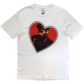 Tricou George Michael Heart White XL Tricou - 1