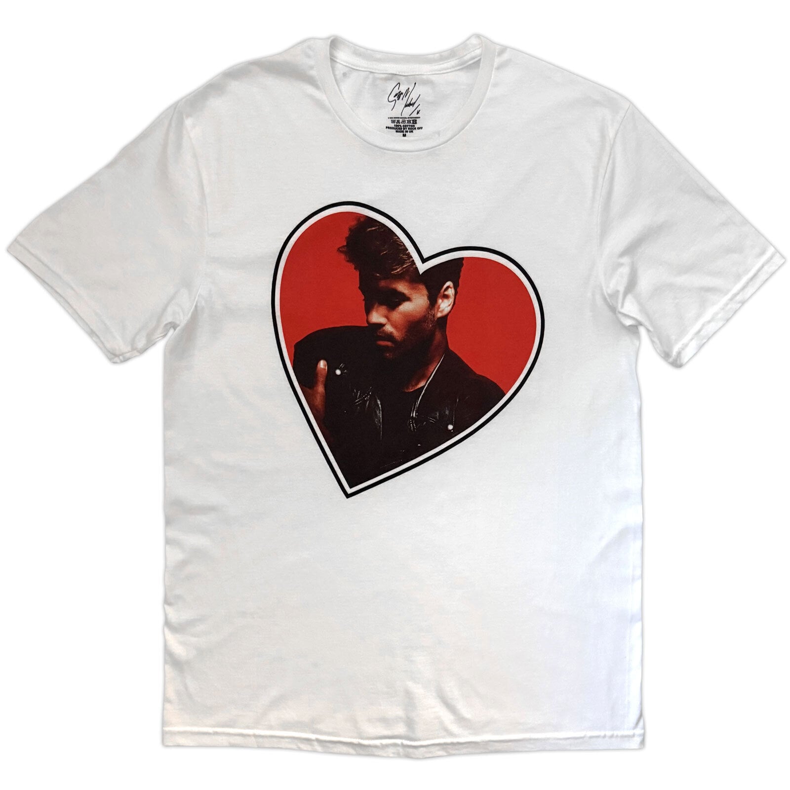 T-särk George Michael Heart White L T-särk