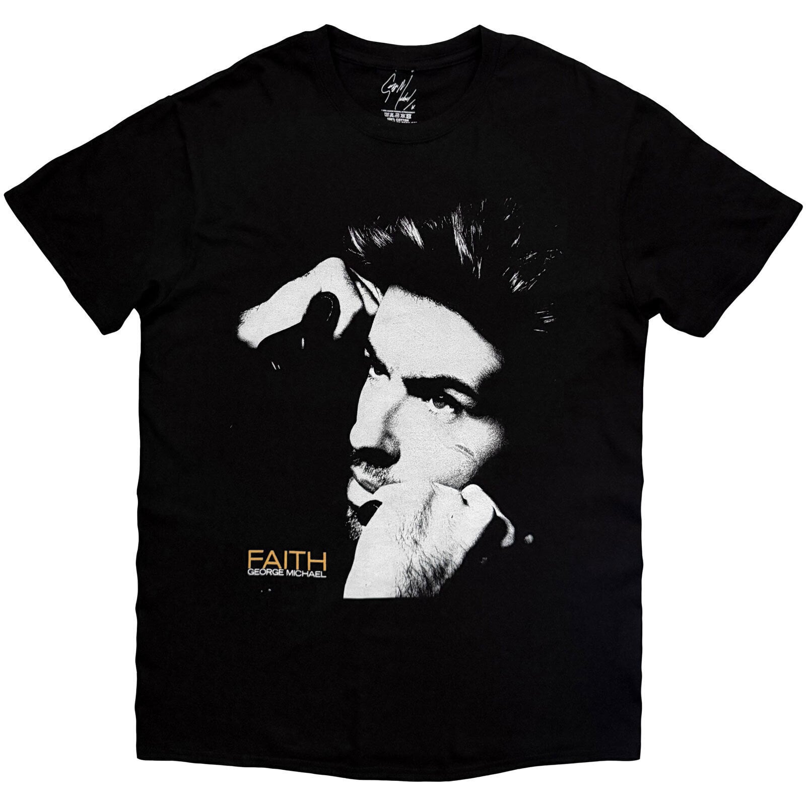 T-krekls George Michael Faith Cover Black S T-krekls