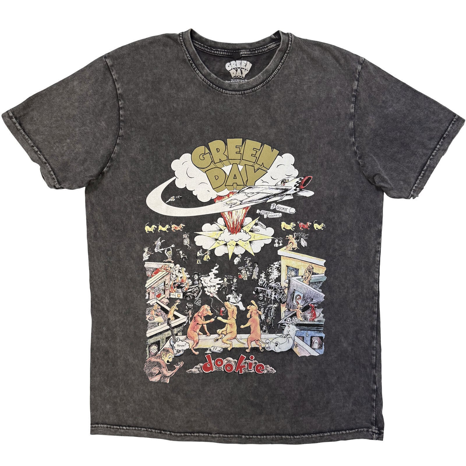 Shirt Green Day 1994 Tour Charcoal Grey XL Shirt
