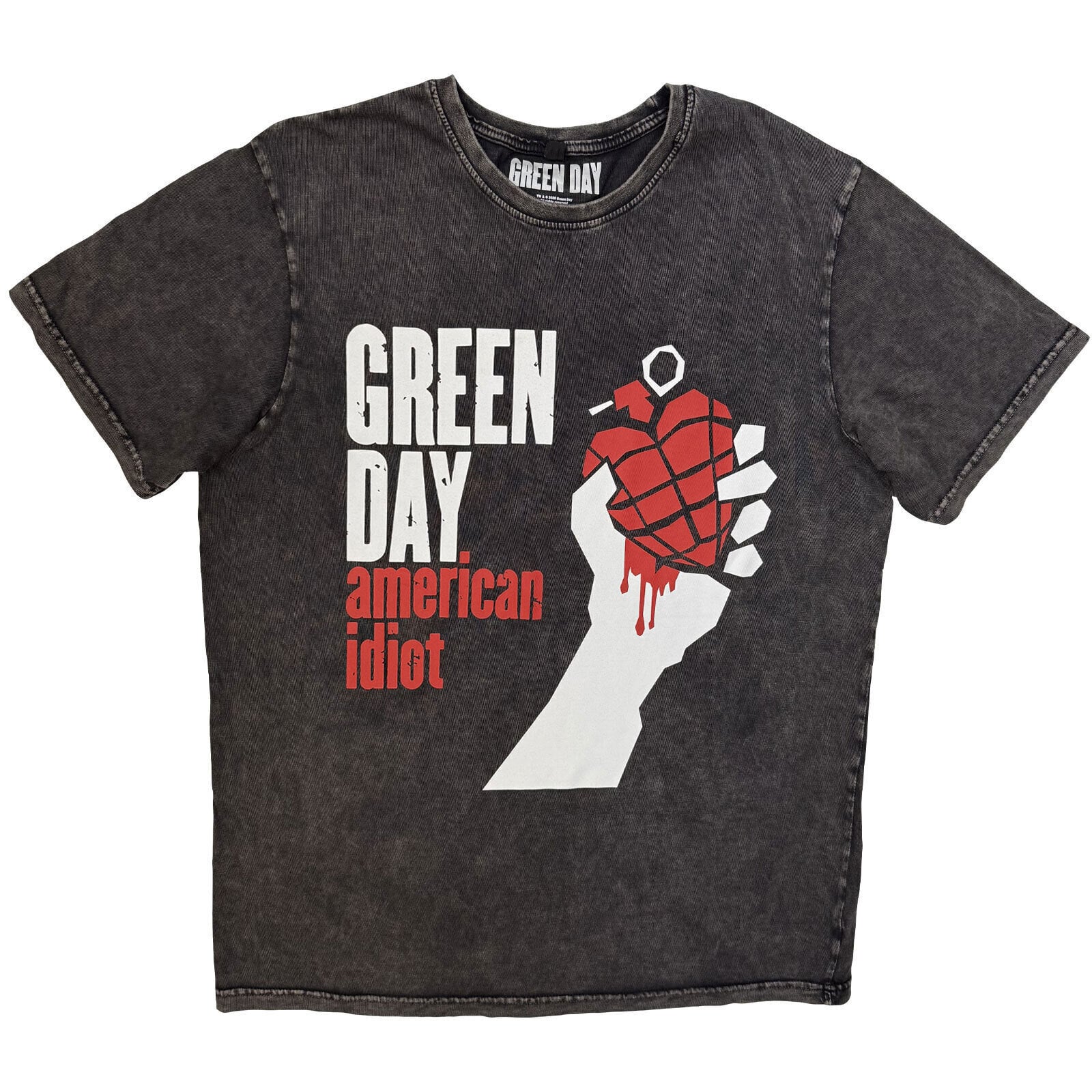 Paita Green Day American Idiot Charcoal Grey S Paita