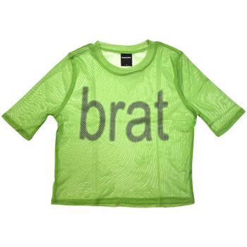 Shirt Charli XCX Brat Logo Green L Dames Shirt - 1