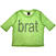 Shirt Charli XCX Brat Logo Green L Dames Shirt