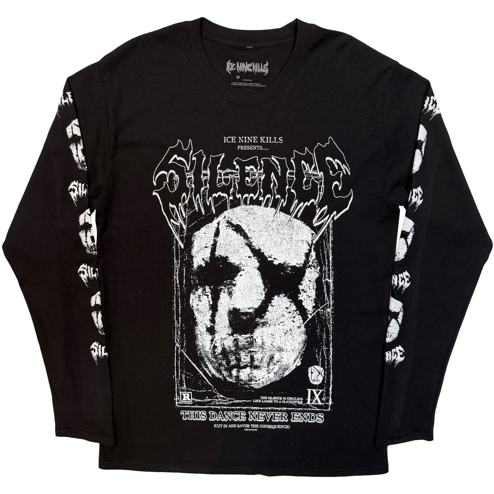 T-krekls Ice Nine Kills The Dance Never Ends (Sleeve Print) Black 2XL T-krekls