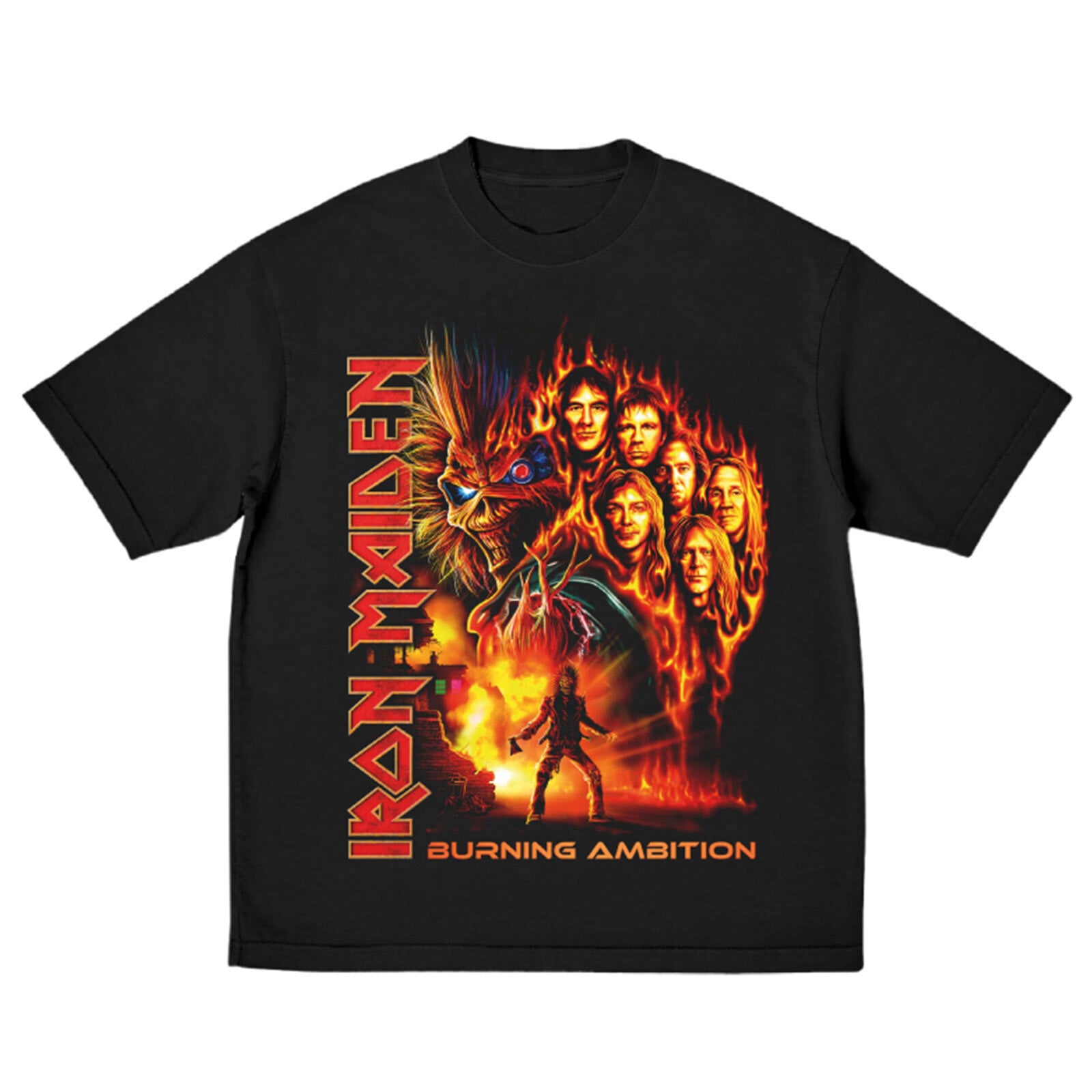 Paita Iron Maiden Burning Ambition Black XL Paita