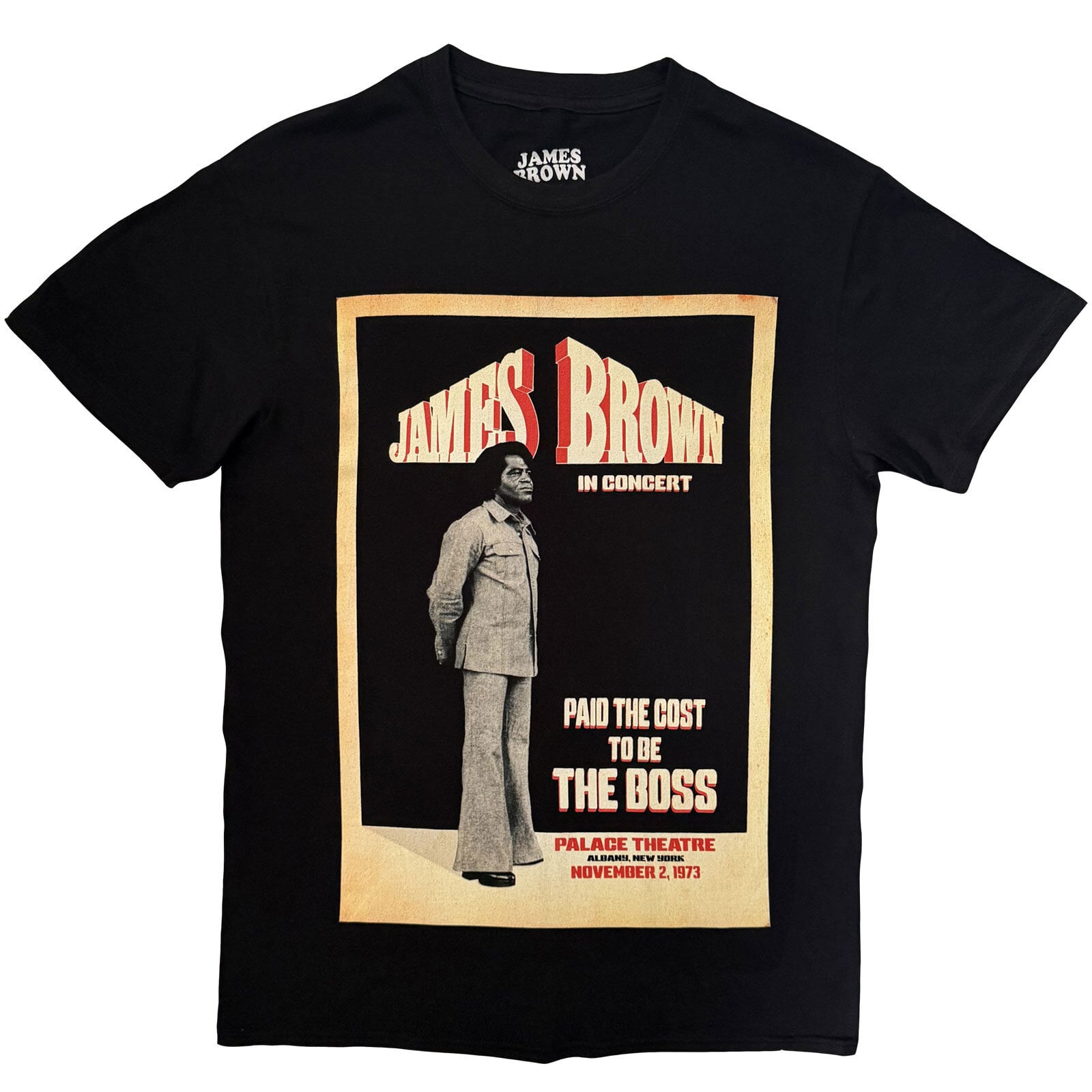 Tricou James Brown The Boss Black L Tricou