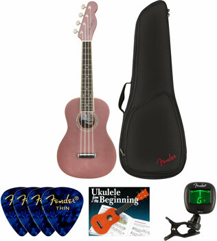 Koncertní ukulele Fender Zuma Classic Concert Ukulele Walnut FB Burgundy Mist SET Koncertní ukulele Burgundy Mist - 1