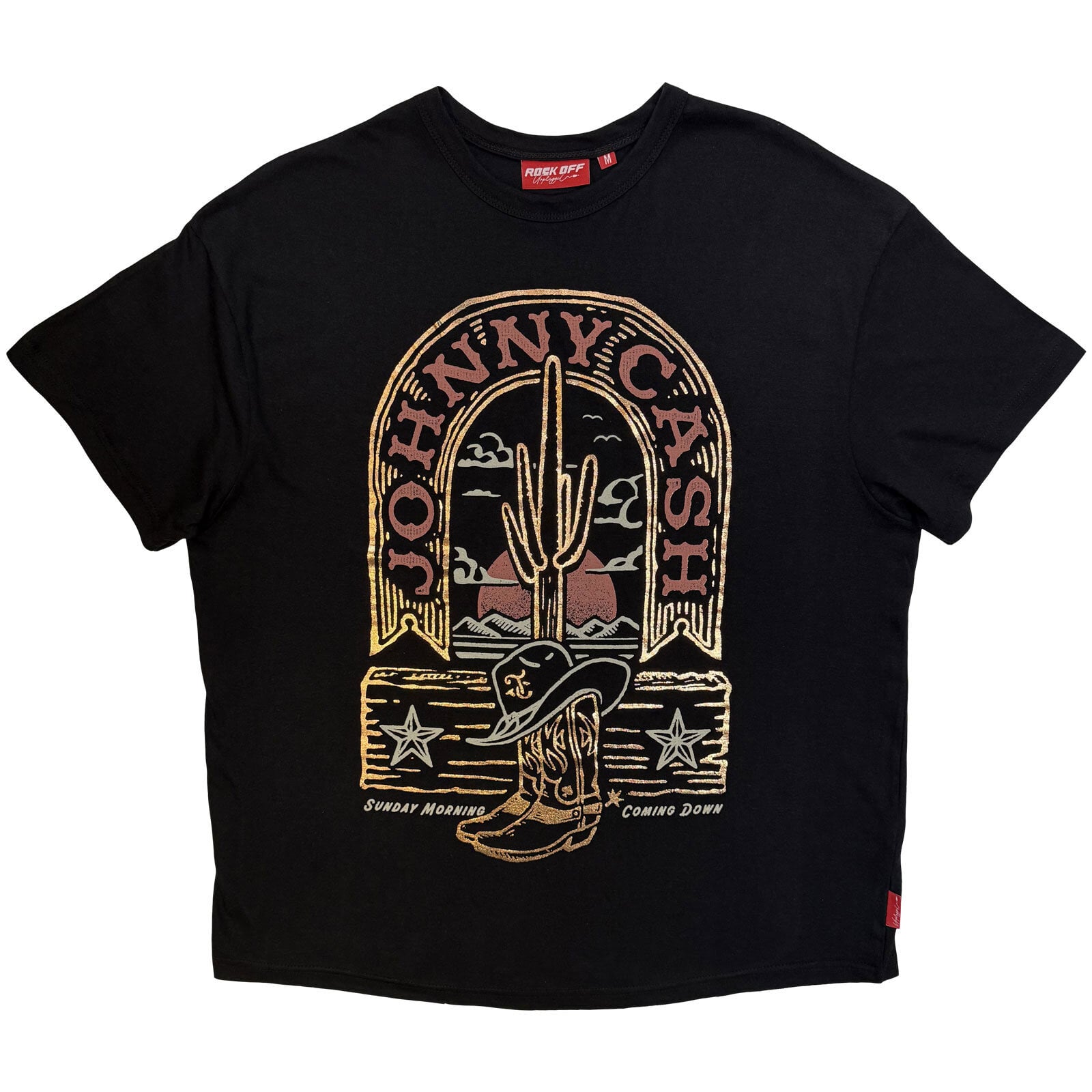 T-krekls Johnny Cash Sunday Morning Black 2XL Sieviešu T-krekls