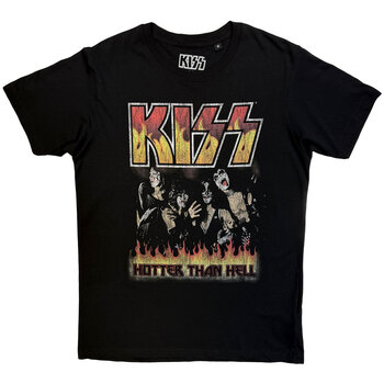 Πουκάμισο Kiss Hotter Than Hell Black L Πουκάμισο - 1
