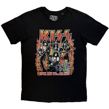 Maglietta Kiss Rock And Roll All Nite Black 2XL Maglietta - 1