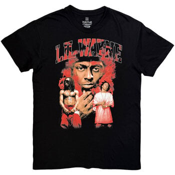 T-Shirt Lil Wayne Fire Black L T-Shirt - 1