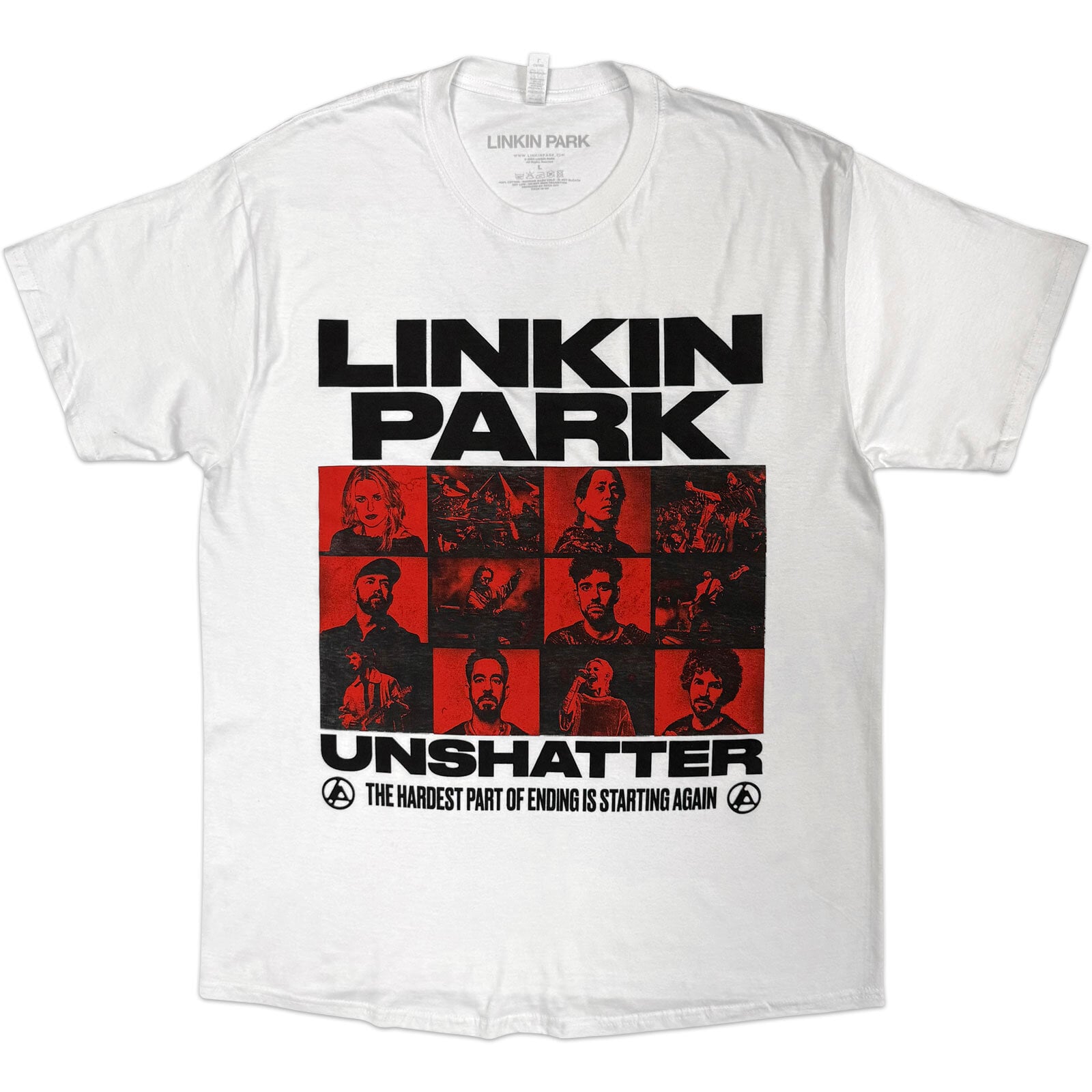 Košulja Linkin Park Unshatter Box Photos White XL Košulja