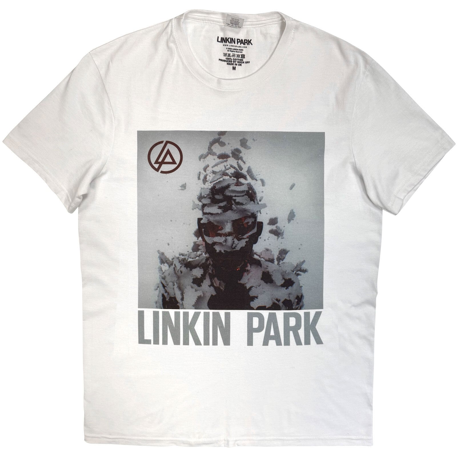 T-särk Linkin Park Living Things Cover Art White M T-särk