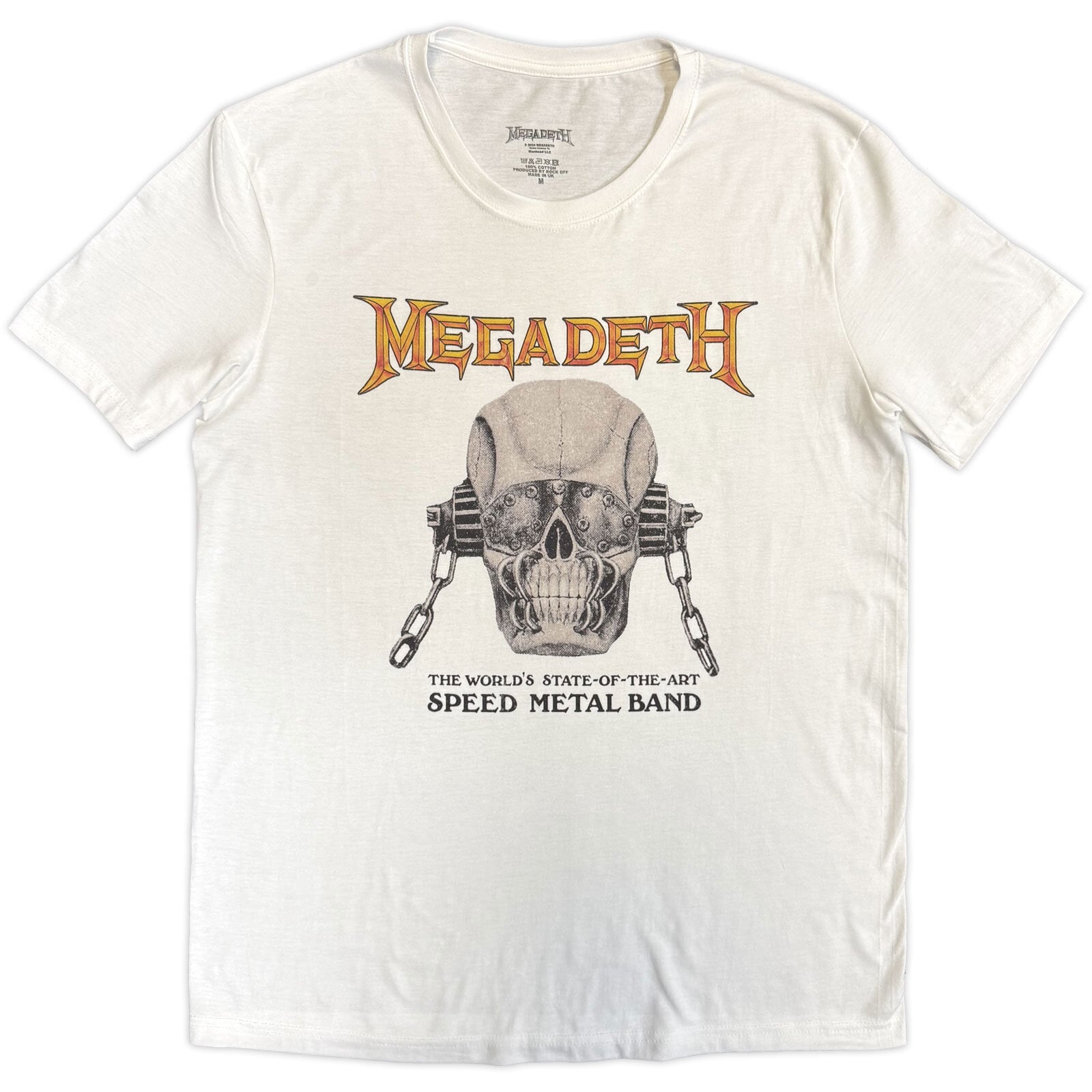 T-särk Megadeth Speed Metal White L T-särk
