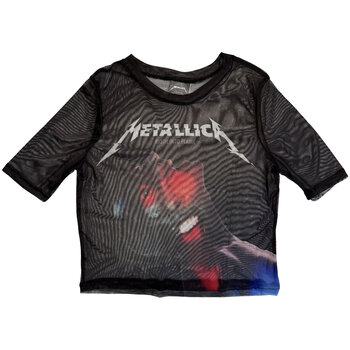 Ing Metallica Moth Into Flame Black M Női Ing - 1