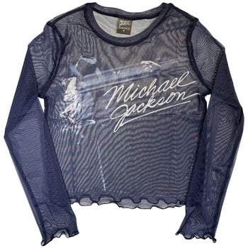 Shirt Michael Jackson Blurred Blue S Dames Shirt - 1