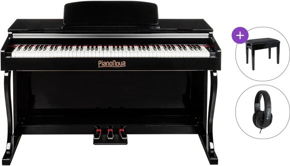 Digitaalne klaver Pianonova Gran Maestro Standard SET Black Digitaalne klaver - 1
