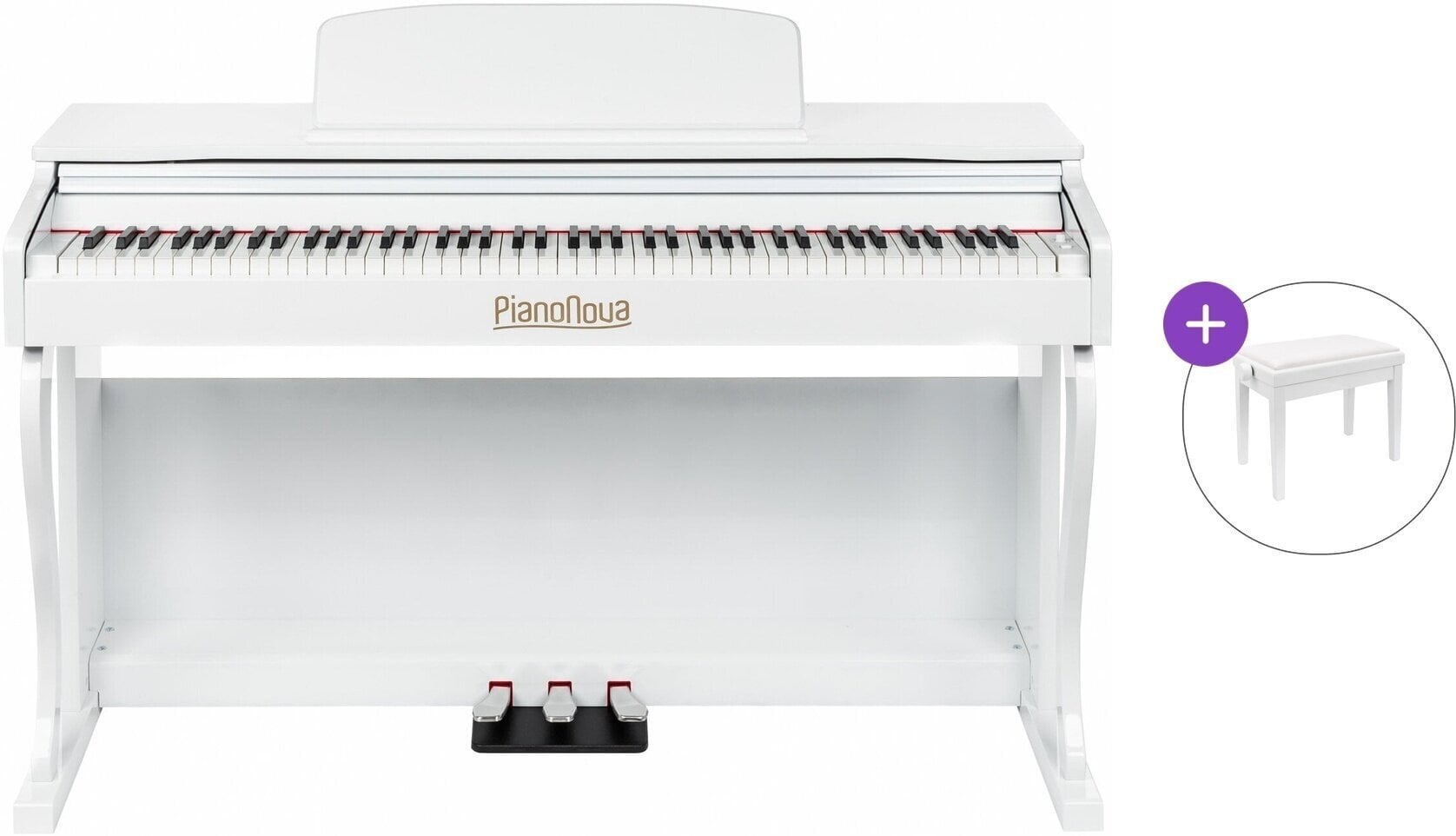 Digitalni pianino Pianonova Gran Maestro Basic SET White Digitalni pianino