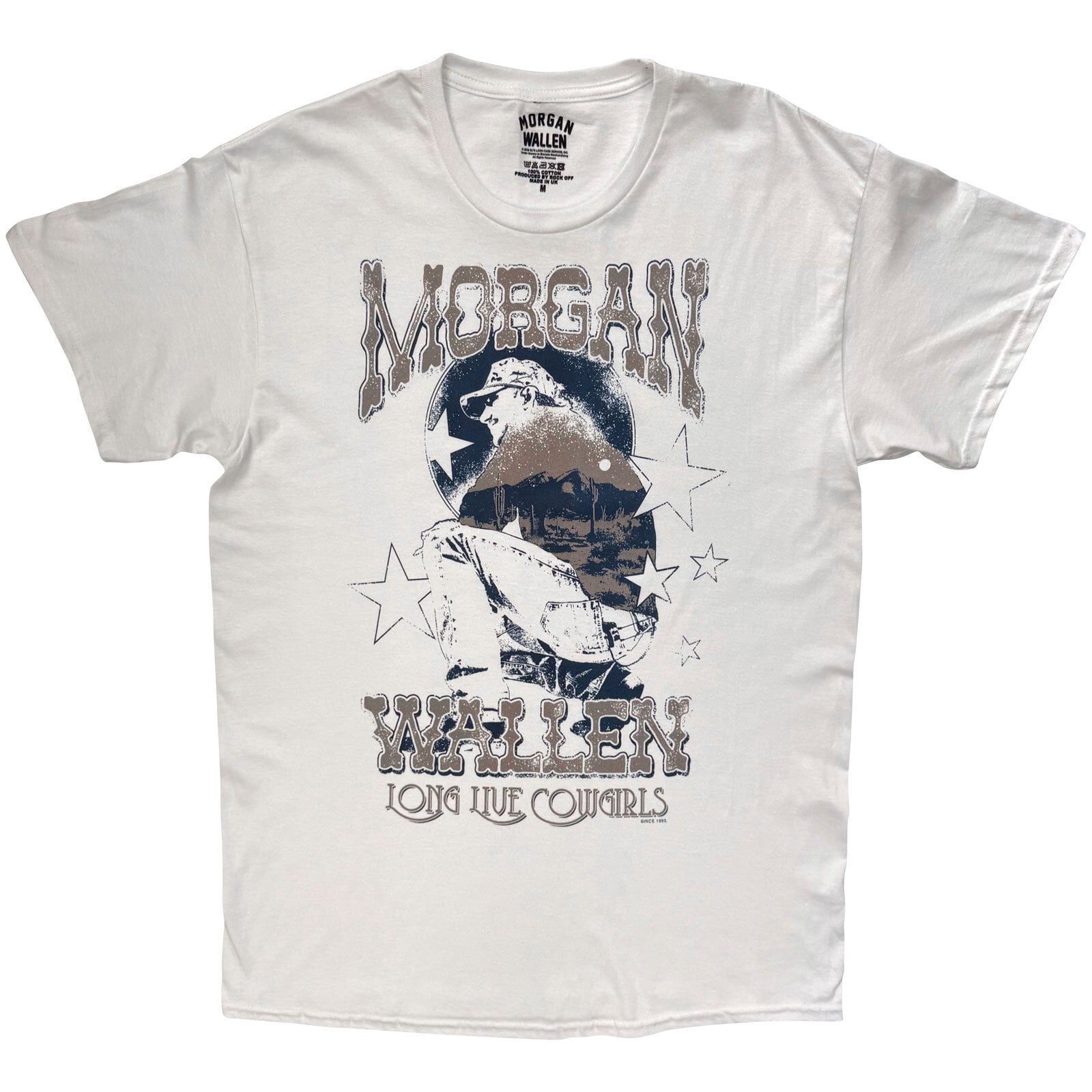 Paita Morgan Wallen Long Live Cowgirls Natural S Paita