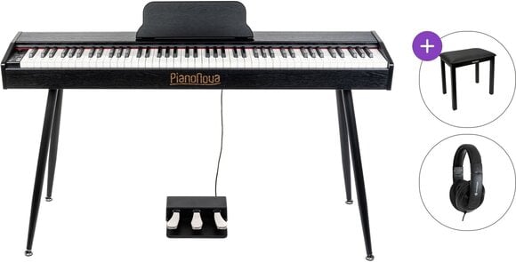 Digitaalne klaver Pianonova Sevilla MKII Standard SET Black Digitaalne klaver - 1