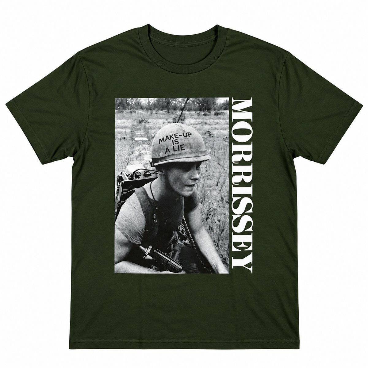 Paita Morrissey MIM Make-Up Is A Lie Green L Paita