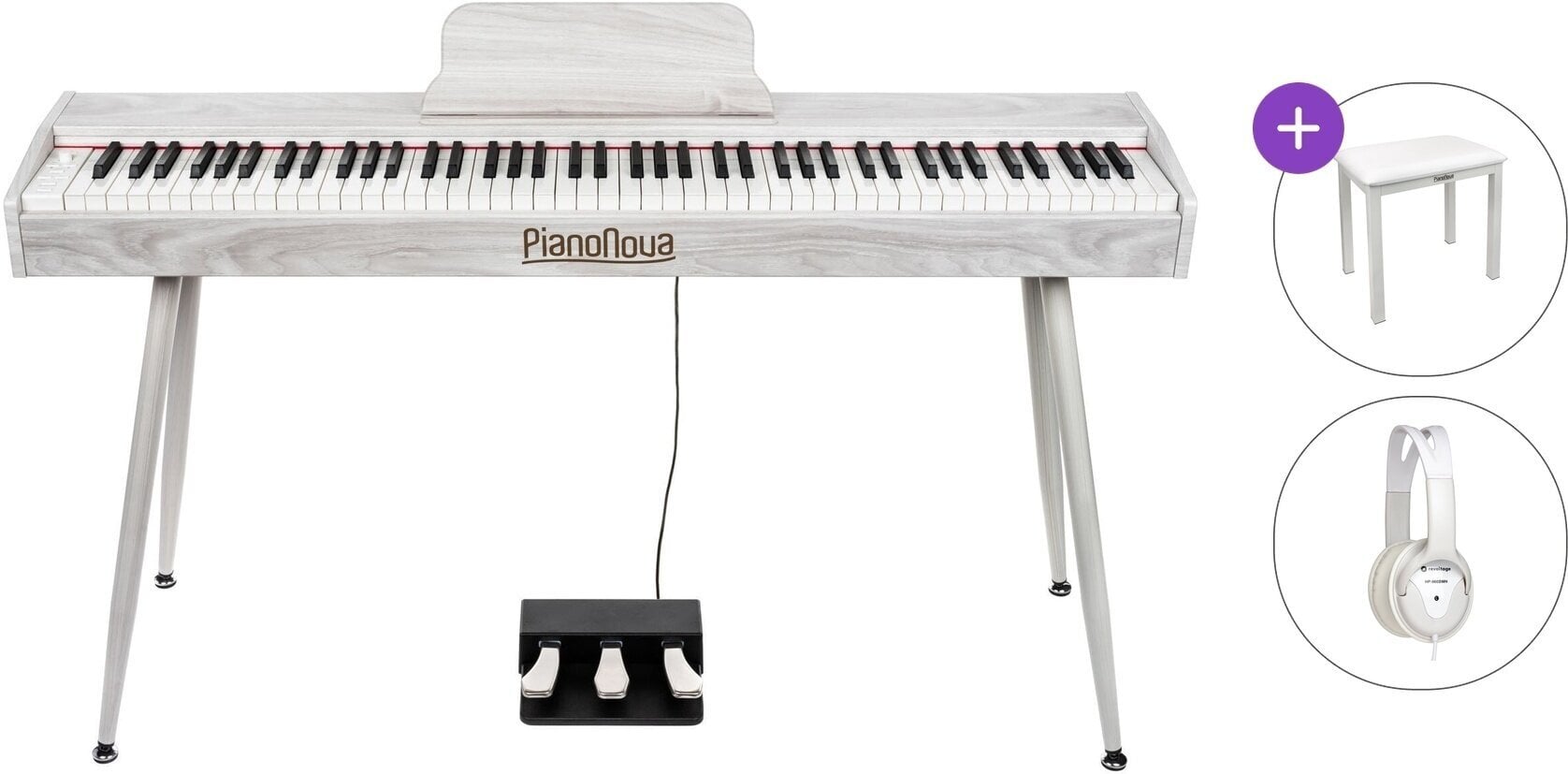 Digital Piano Pianonova Sevilla MKII Standard SET Gray Digital Piano