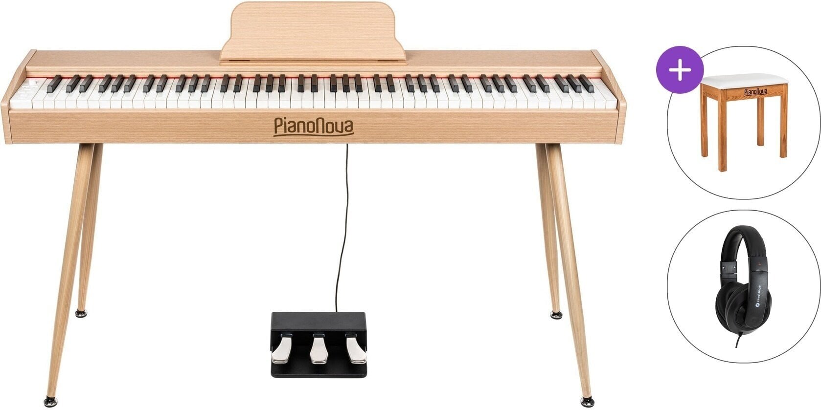 Digital Piano Pianonova Sevilla MKII Standard SET Natural Digital Piano