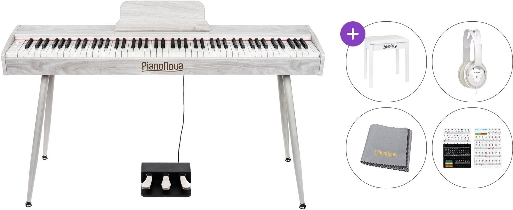 Digitalni piano Pianonova Sevilla MKII Premium SET Gray Digitalni piano