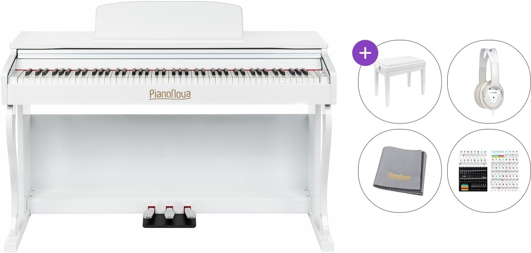 Digitalni piano Pianonova Gran Maestro Premium SET White Digitalni piano