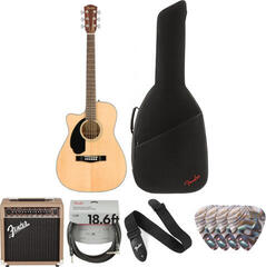 Fender CC-60SCE Concert WN Natural LH Deluxe SET