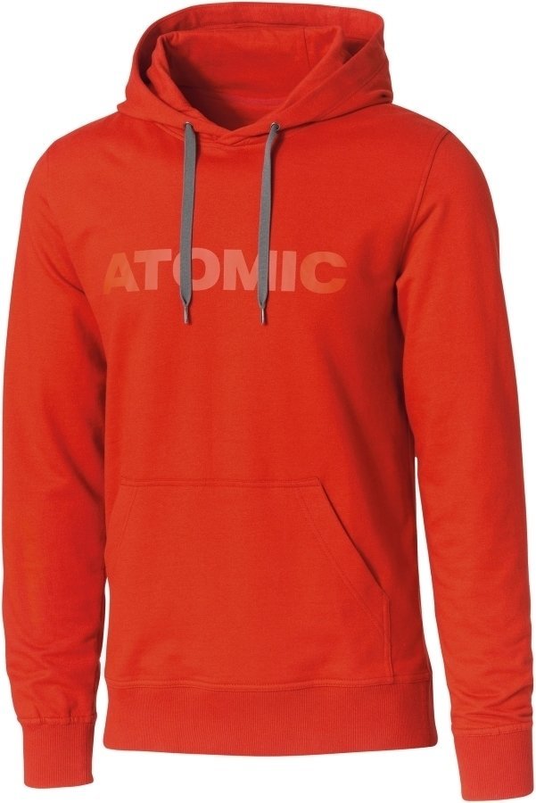 Ski-trui en T-shirt Atomic Alps Hoodie Dark Red L Capuchon