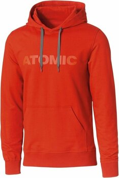 Ski-trui en T-shirt Atomic Alps Hoodie Dark Red L Capuchon - 1