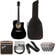 Fender Squier SA-105CE Black Deluxe SET Zwart