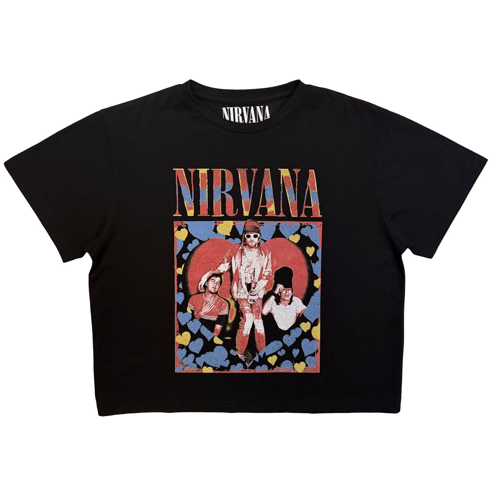 Tricou Nirvana Heart Black S Damă Tricou